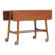 Hans Wegner Side Table / Desk with Wheels for Andreas Tuck – Oak and Teak, 1950s Danish Design