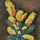 Tableau , Huile signé Mhardonnereau 1968 . Fleurs
