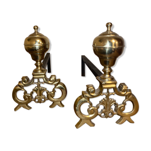 Chenets bronze