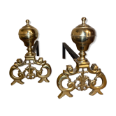 Chenets bronze