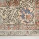 8x11 Orange & Blue Bordered Turkish Vintage Rug, Rugs For Bedroom, Antique
