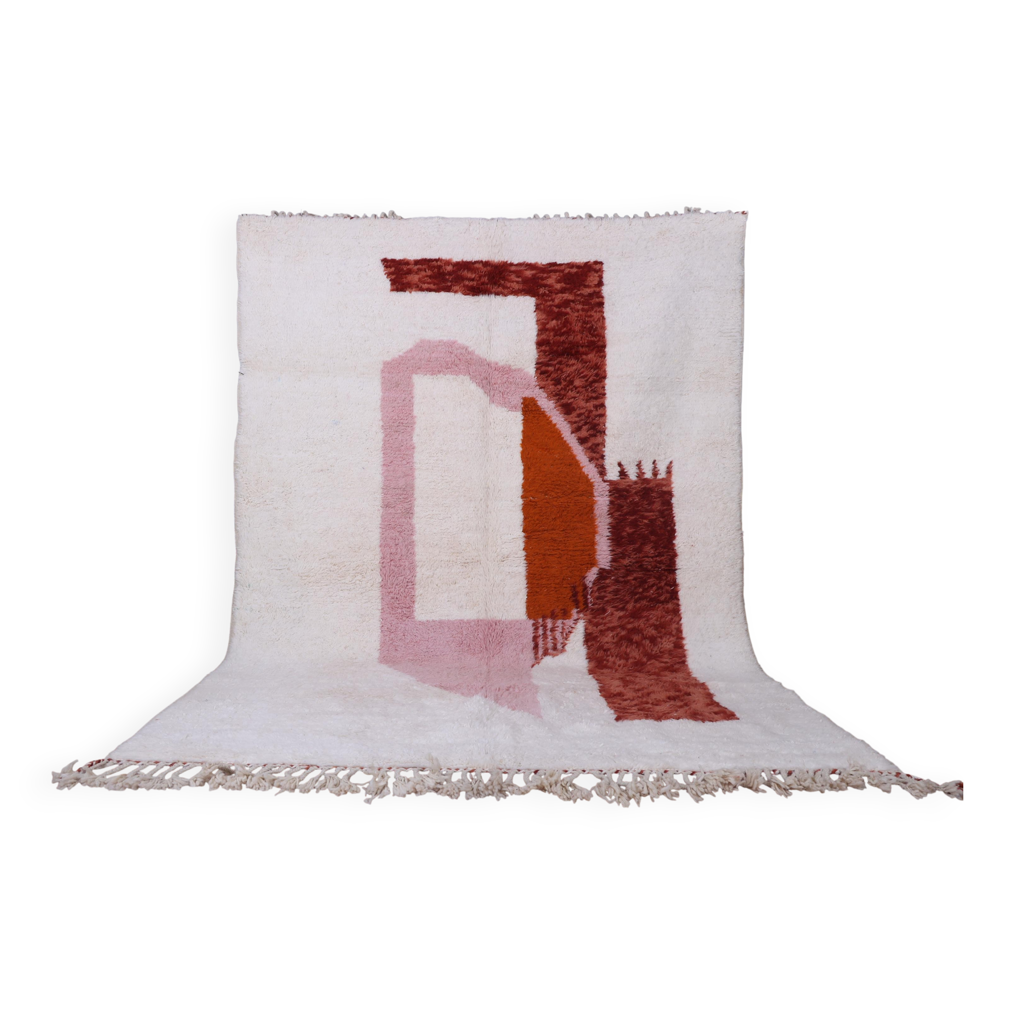 Superb Moroccan wool rug, handmade, dimensions 250x150 cm.