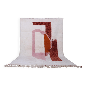 Superb Moroccan wool rug, handmade, dimensions 250x150 cm.