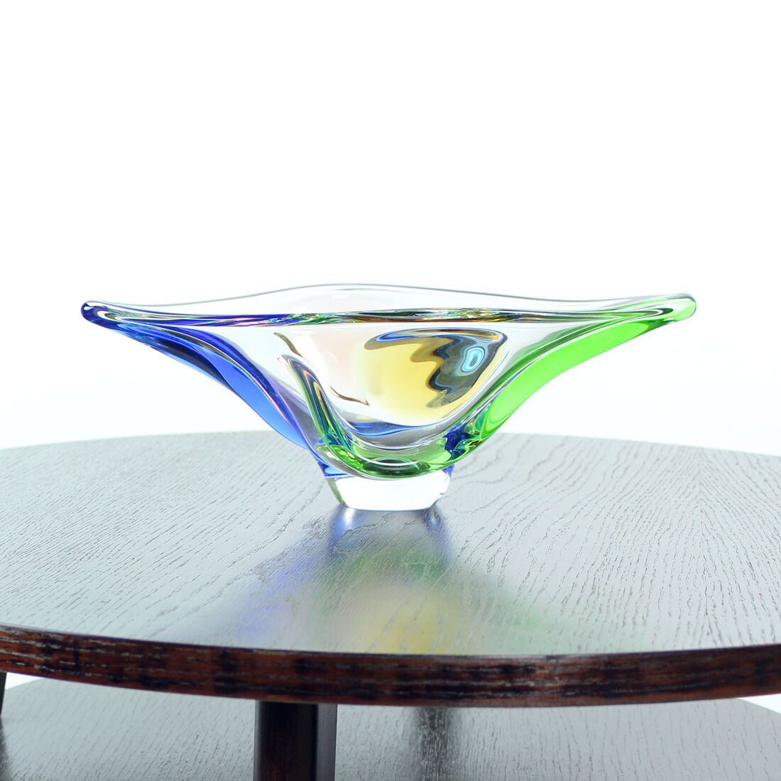 Round Black Coffee Table, Czechoslovakia 1960s