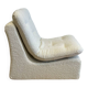 Vintage armchair - ecru boucle fabric - 1970s