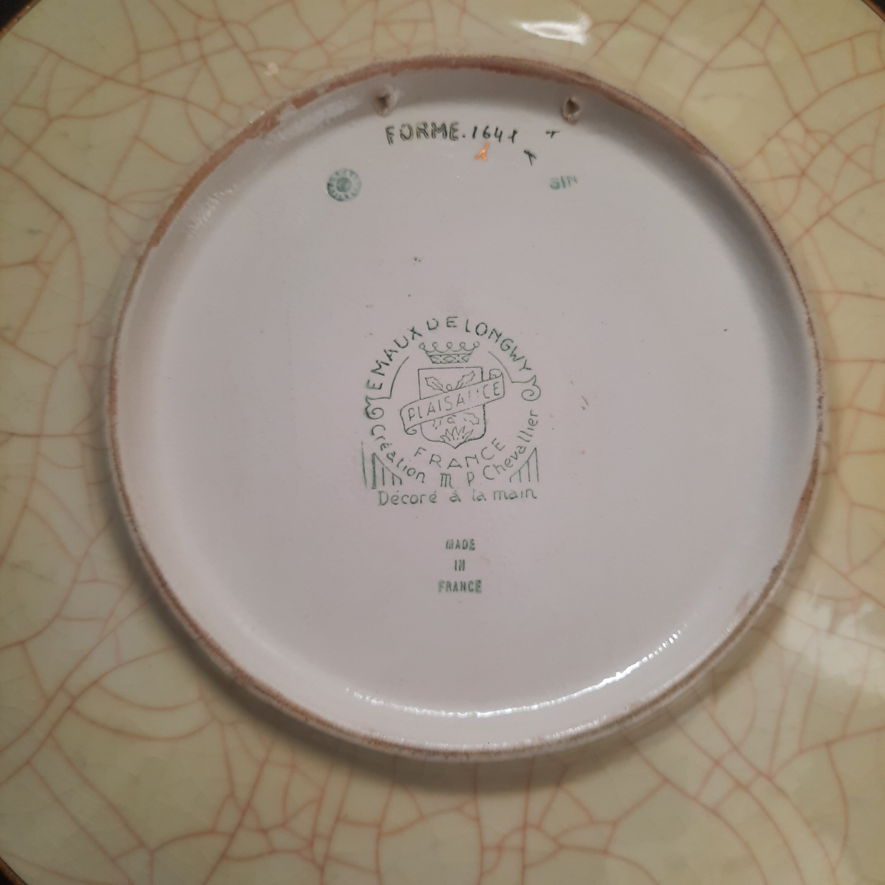 Longwy earthenware dish