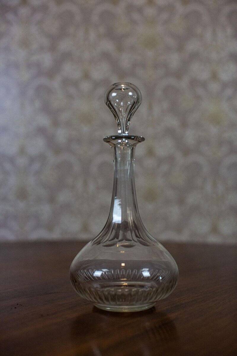Decorative Crystal Liquor Decanter, 1930s