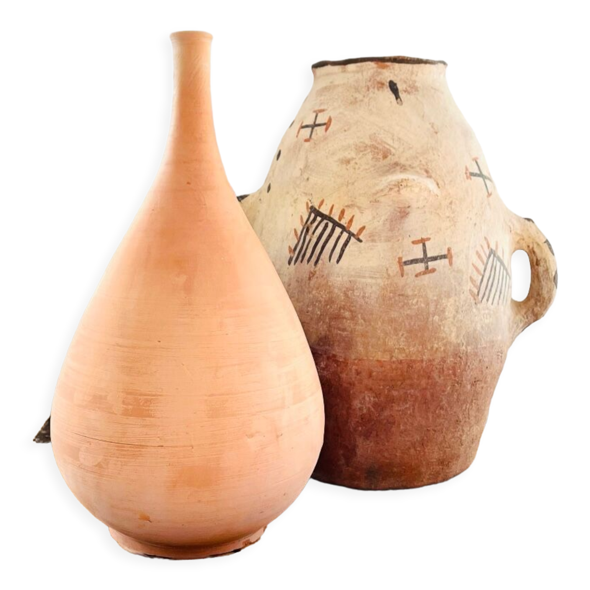 Moroccan terracotta vase