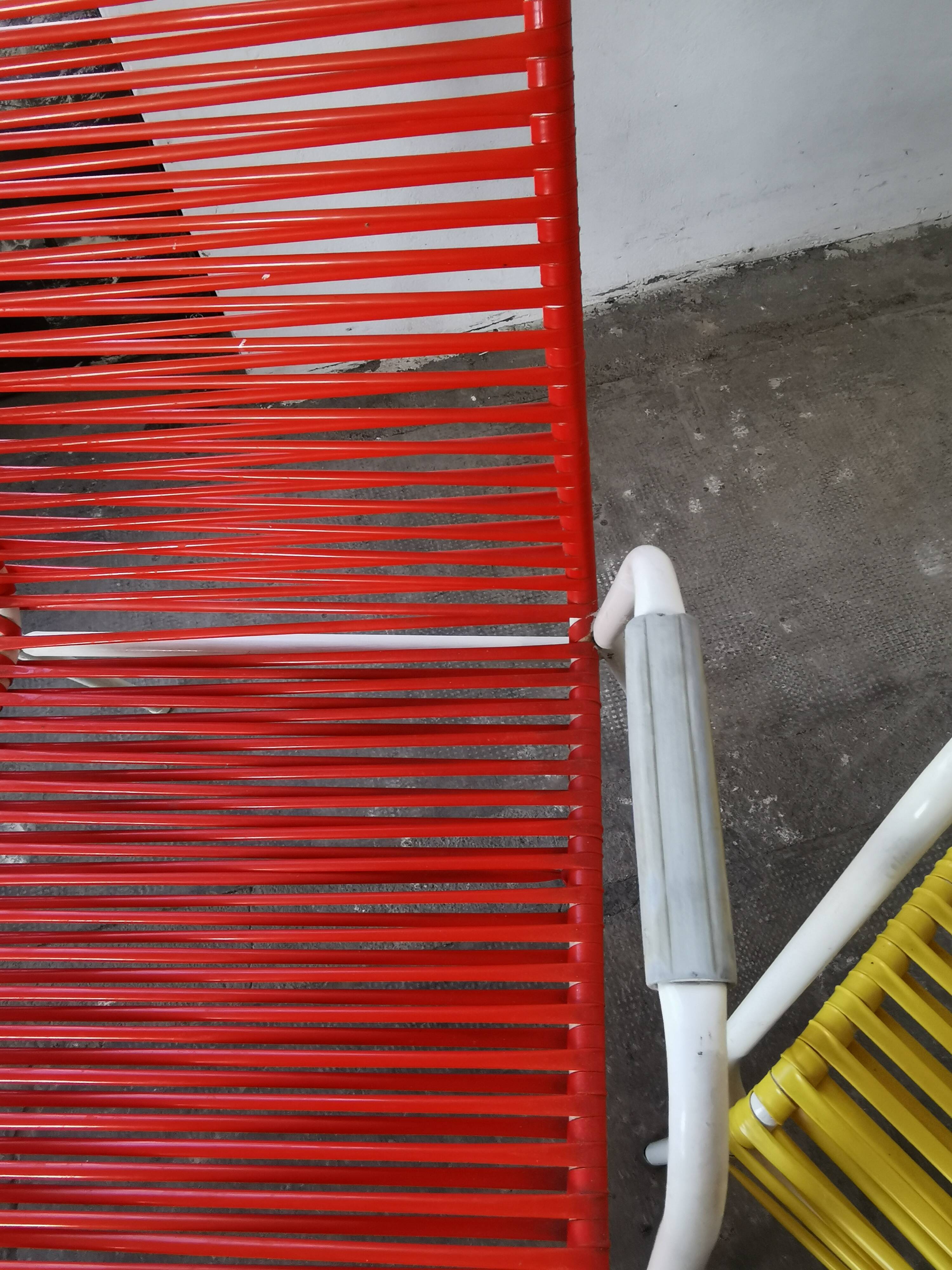 Set of 4 garden armchairs