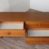 Vintage low teak sideboard, 1970