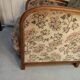 Art Deco armchair with system - original floral velvet fabric