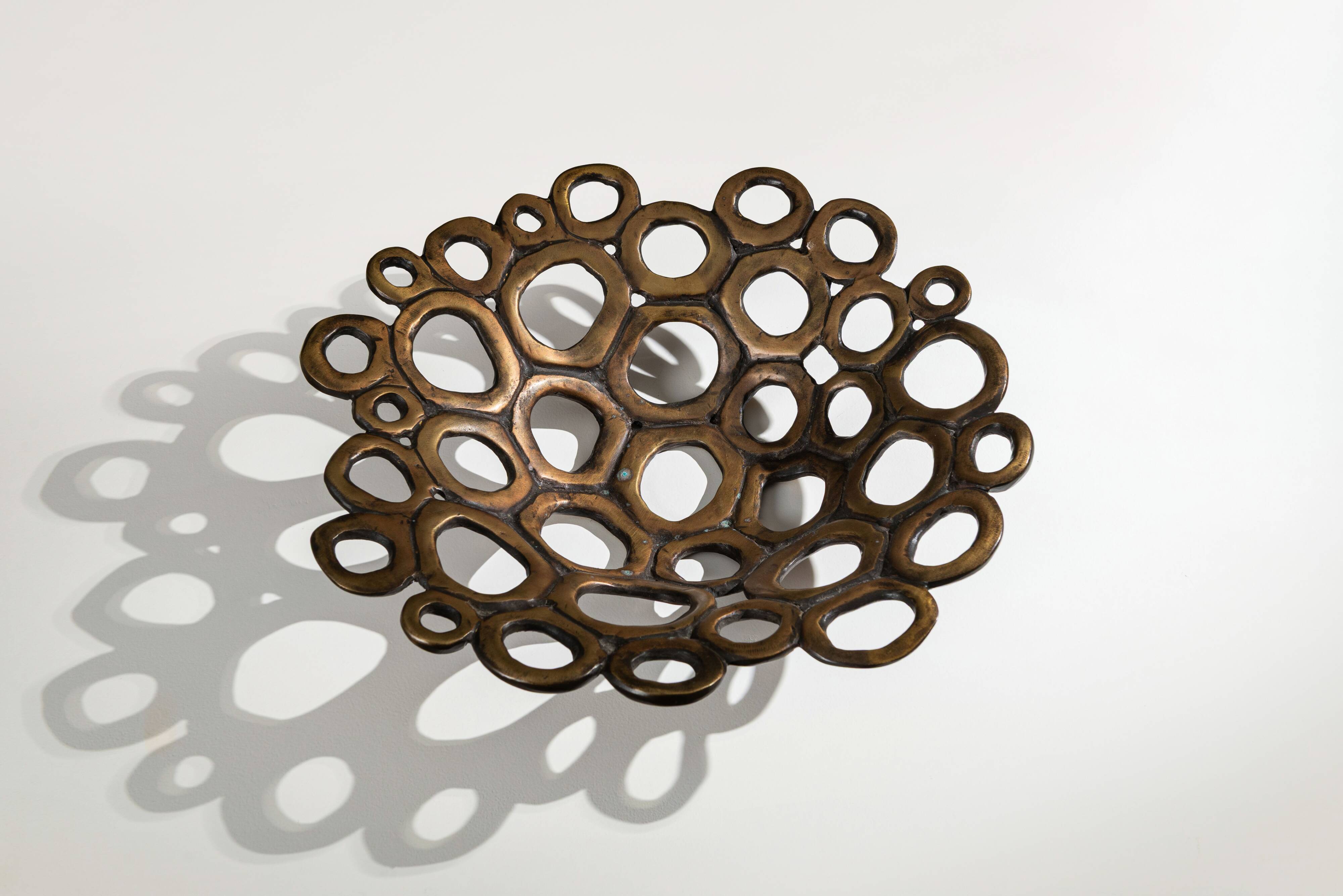 Solid brass fruitbowl