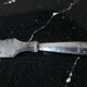 Art Deco silver butter knife
