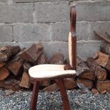 Brutalist tripod chair