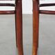 Set of 2 original vintage Thonet design bistro chairs with matte seats