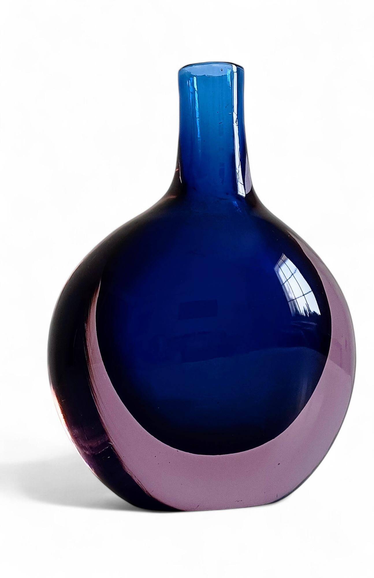 Murano Glass Large Bottle by Flavio Poli for Seguso Vetri D´Arte, Italy, 1960s