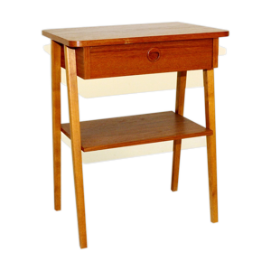 table de chevet en teck