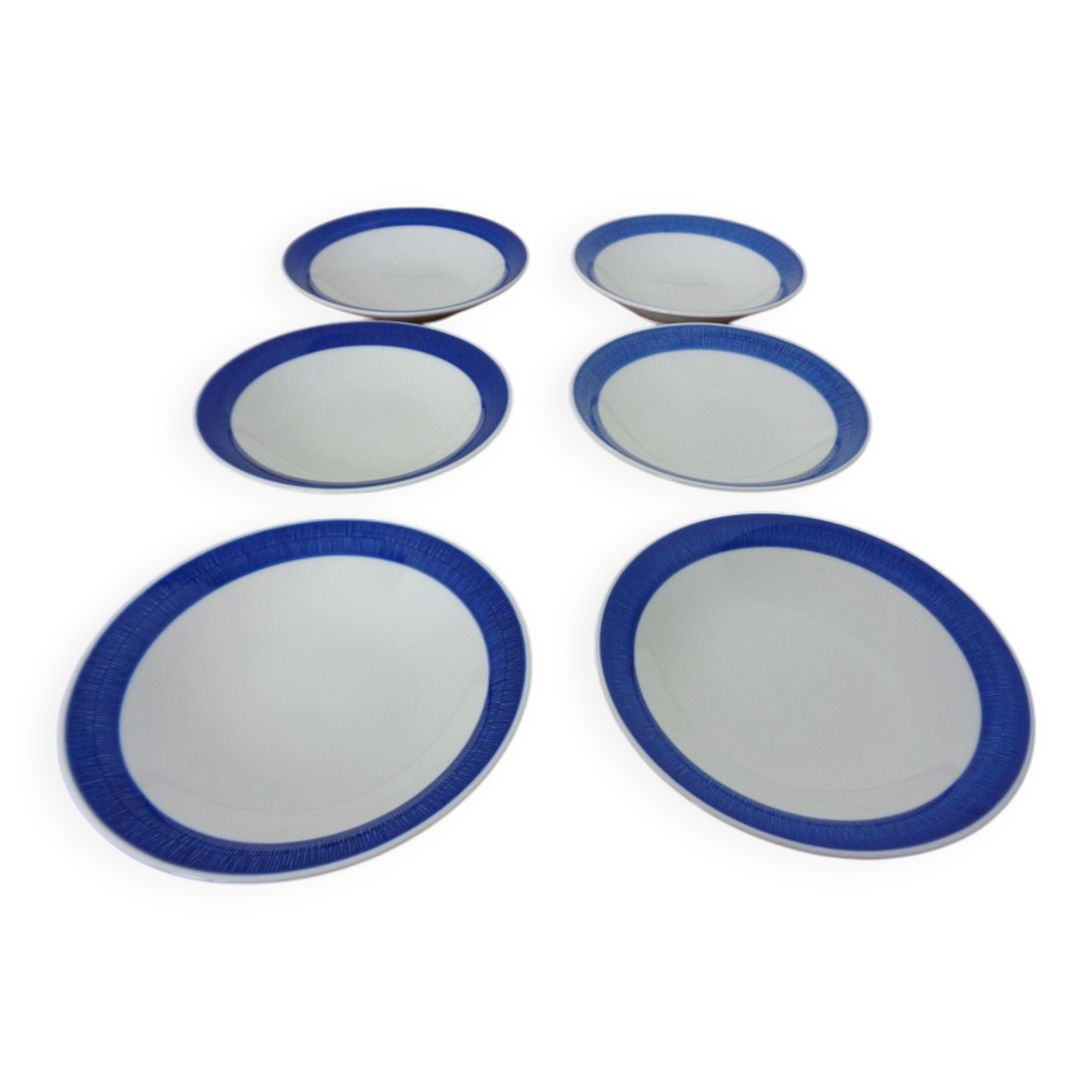 Swedish Stoneware Koka Soup Plates by Hertha Bengtson for Rörstrand, 1960s, Set of 6