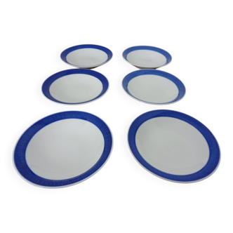 Swedish Stoneware Koka Soup Plates by Hertha Bengtson for Rörstrand, 1960s, Set of 6