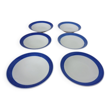 Swedish Stoneware Koka Soup Plates by Hertha Bengtson for Rörstrand, 1960s, Set of 6