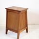 Retractable step stool in solid wood art deco