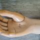Old articulated wooden prosthesis