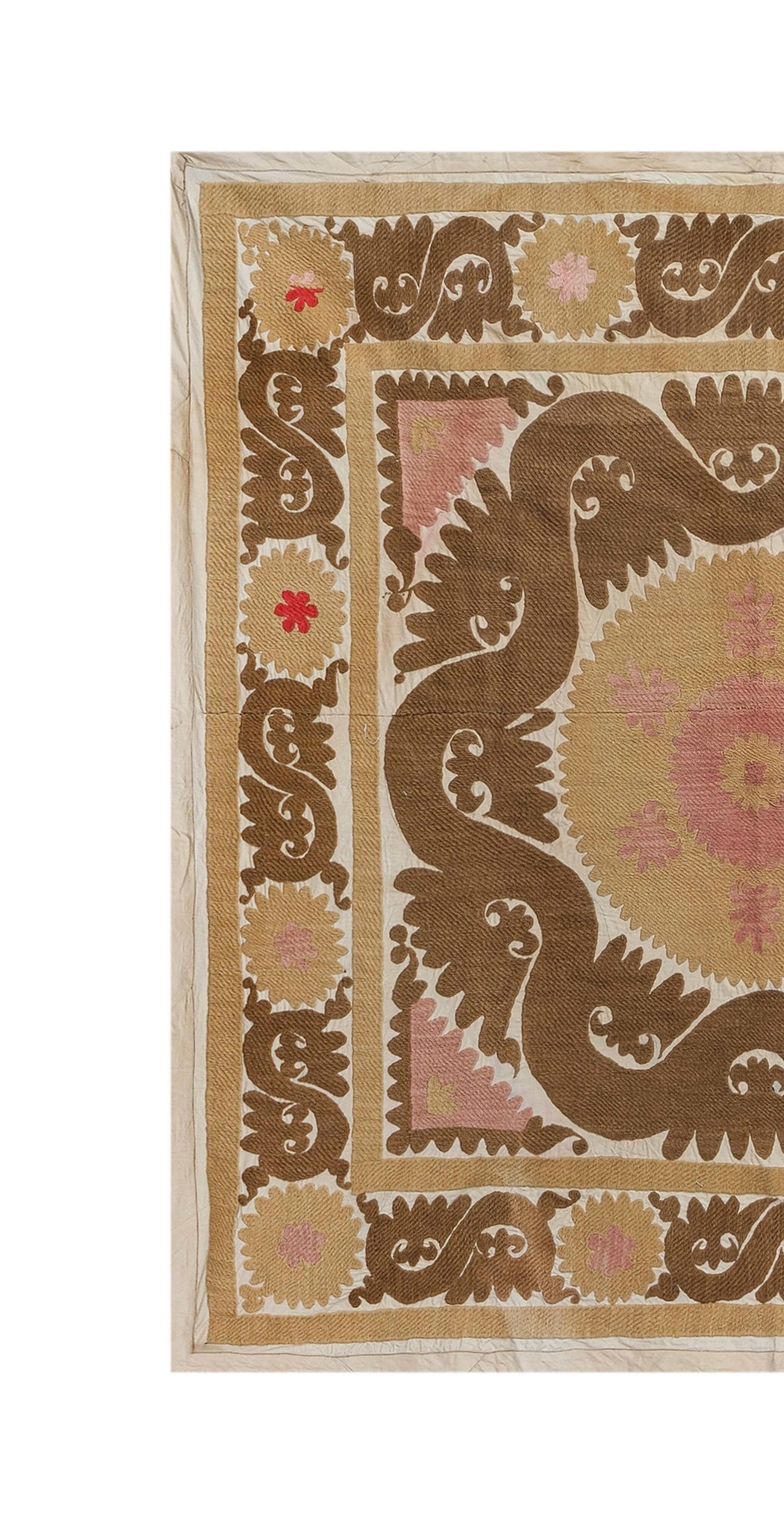 Tapis noué à la main, tapis turc vintage 140x140 cm