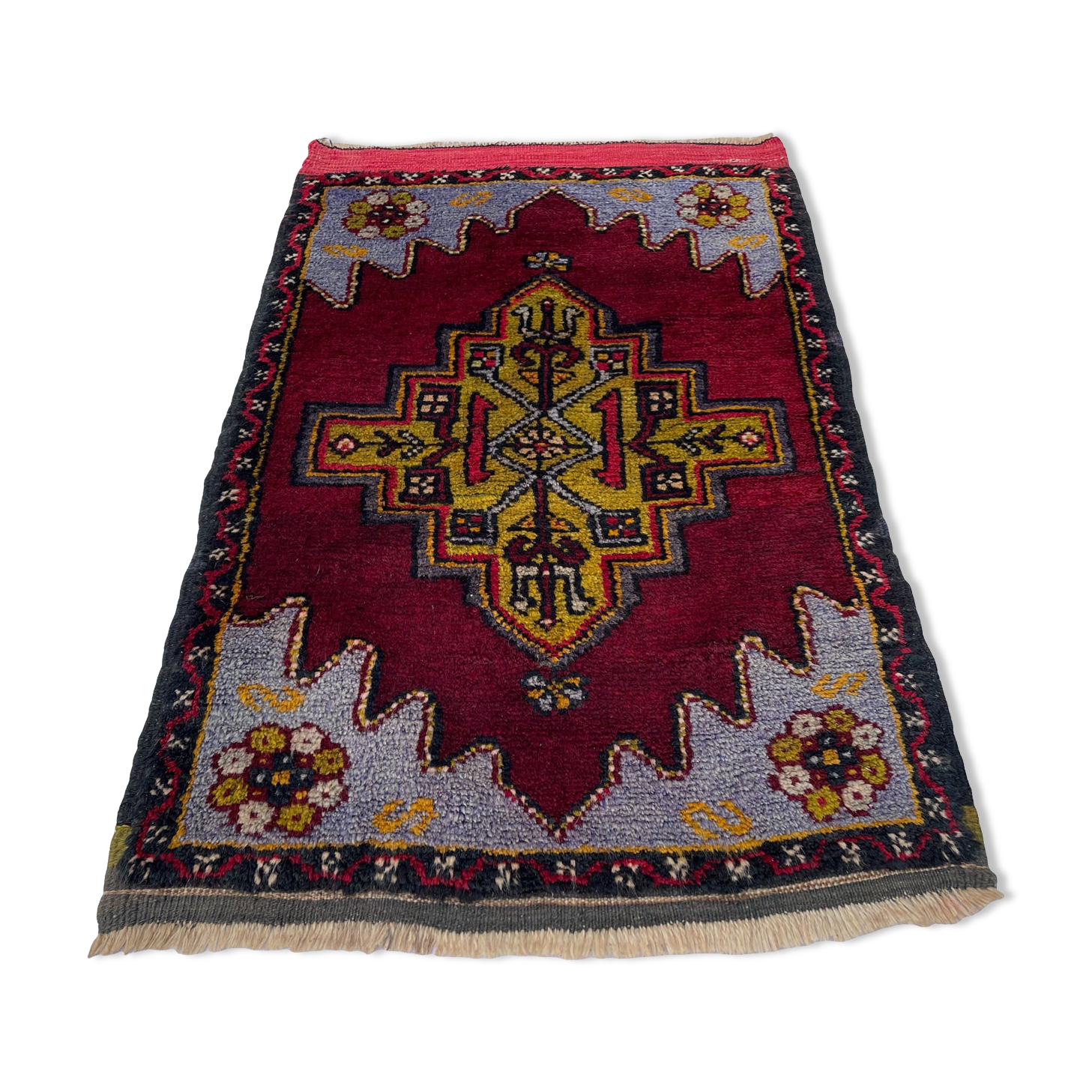 Vintage Turkish Anatolian rug, 100 x 61 cm