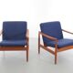 Paire de fauteuils scandinave en teck