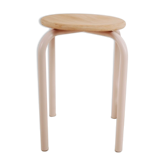 Tabouret en bois et métal