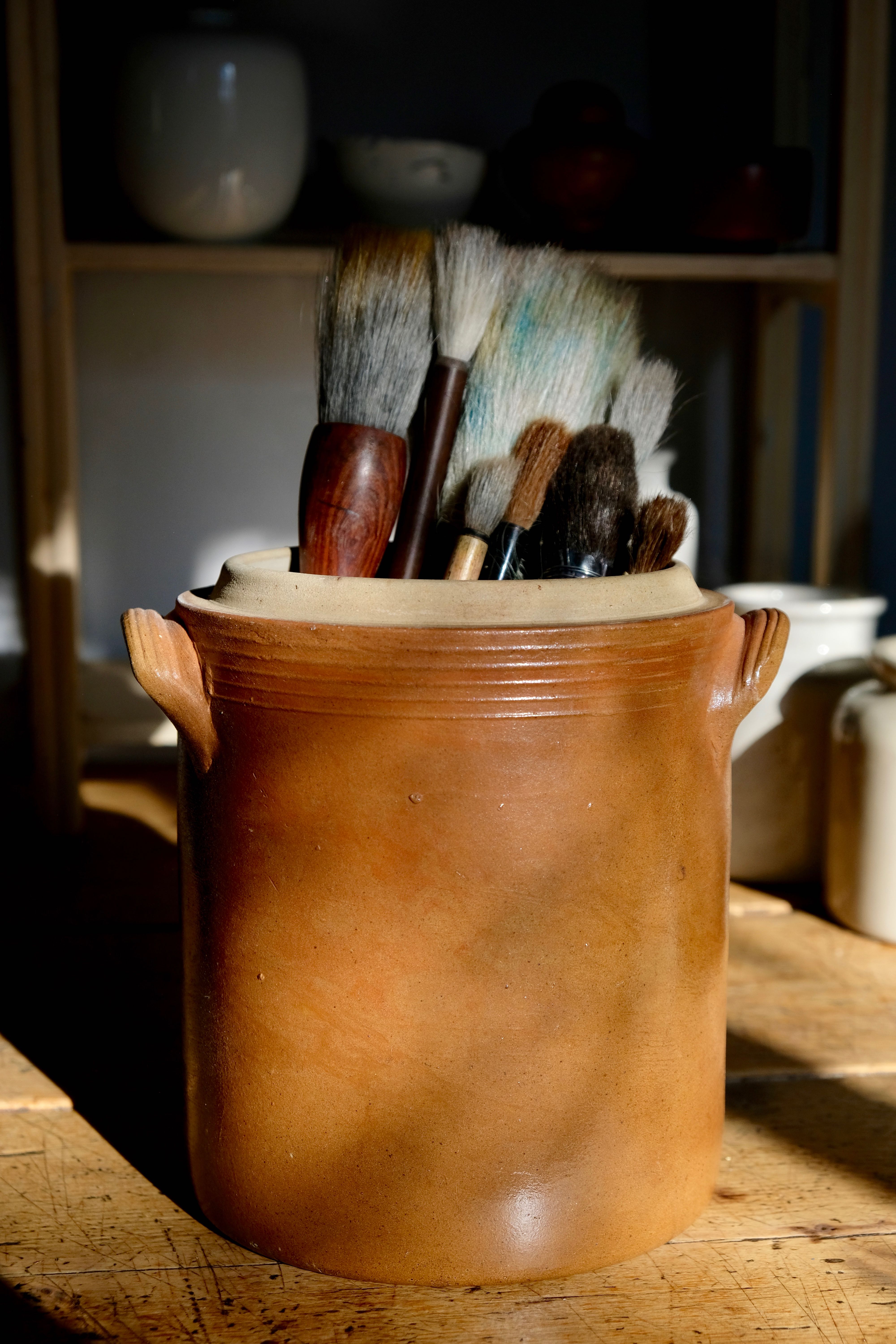 Ancient sandstone pot