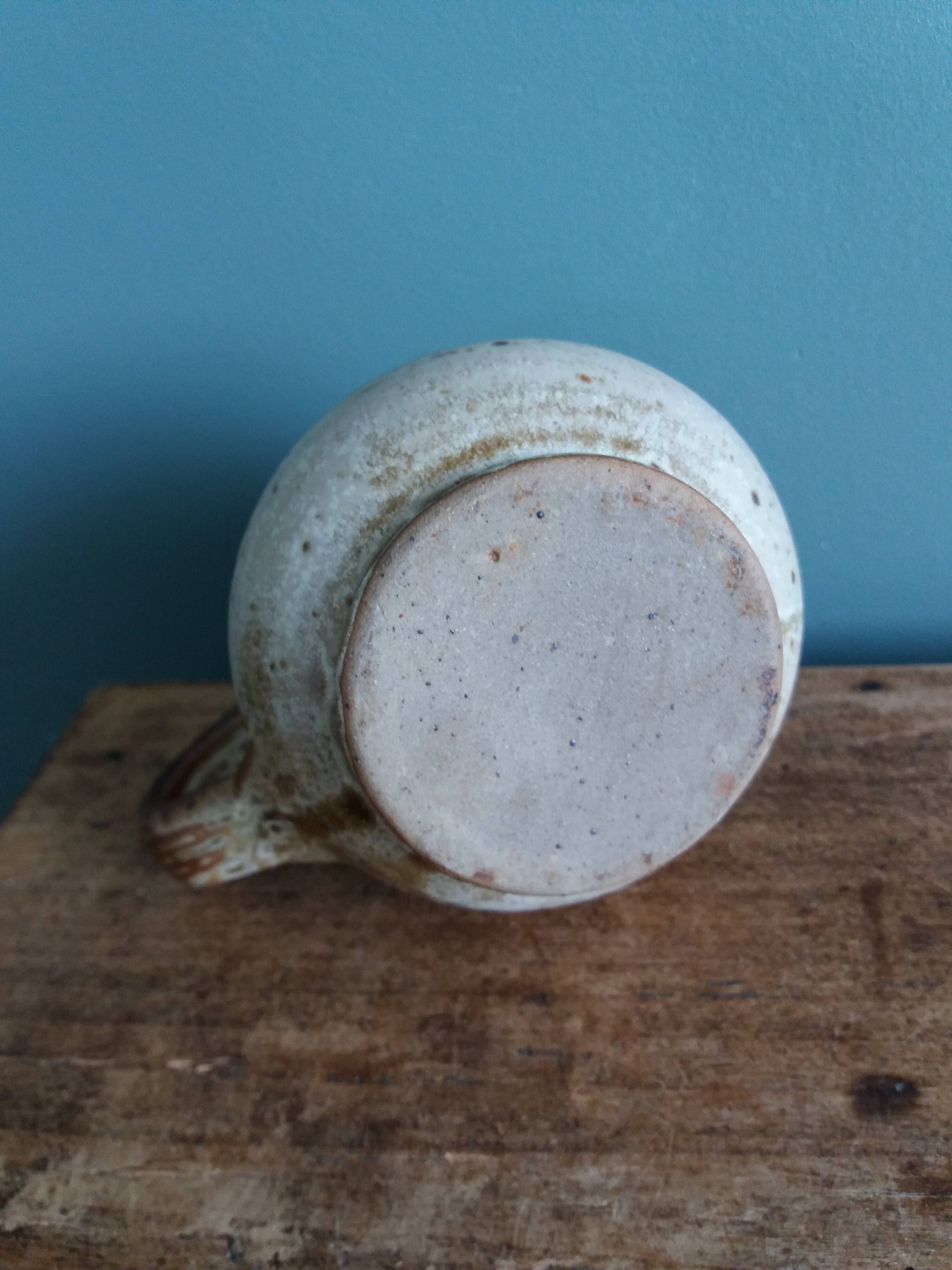 Pot à lait, pichet en grès de Puisaye, Jean-Pierre Prud’homme