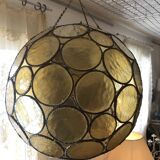 Vintage glass ball pendant light