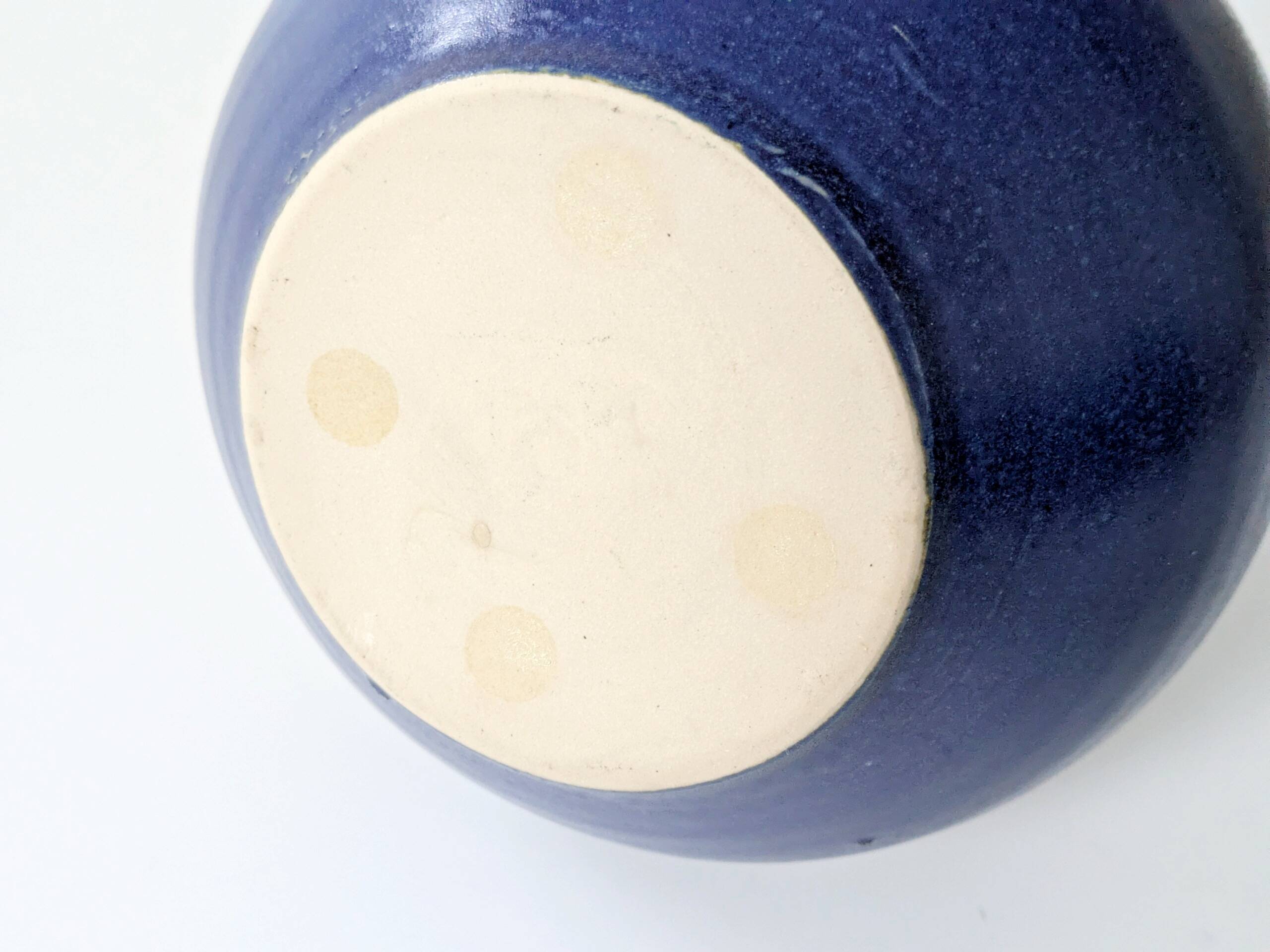 Vintage ceramic vase, balloon shape, Scandinavian style.