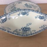 4 flat plates and 1 Royat Sarreguemines ravier
