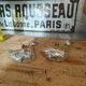 Set of two antique silver-plated candlesticks.