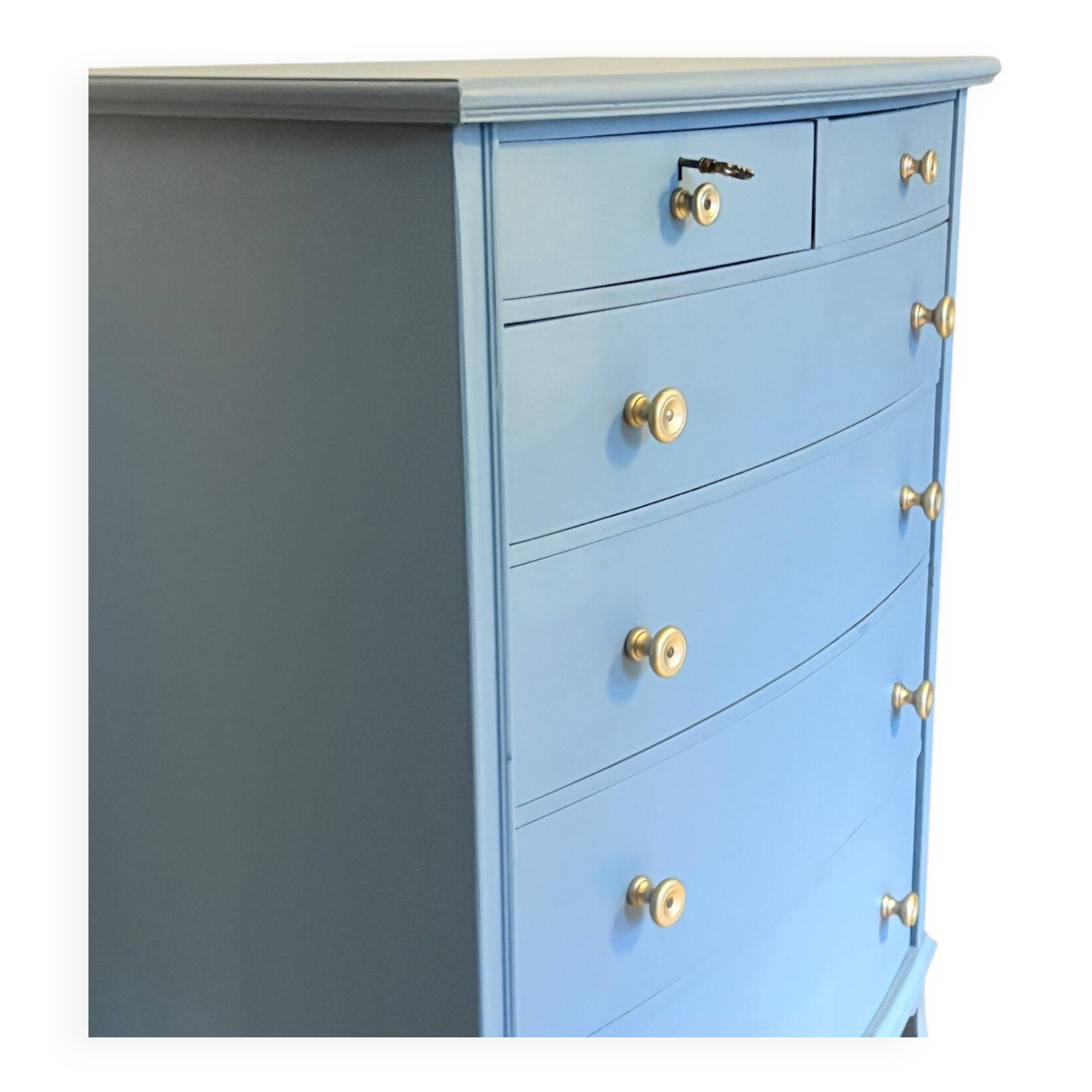 Commode semainier bleue zingueur