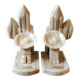 Mexican Bookends in Sombrero/Dozing Against Cactus. Made of onyx.