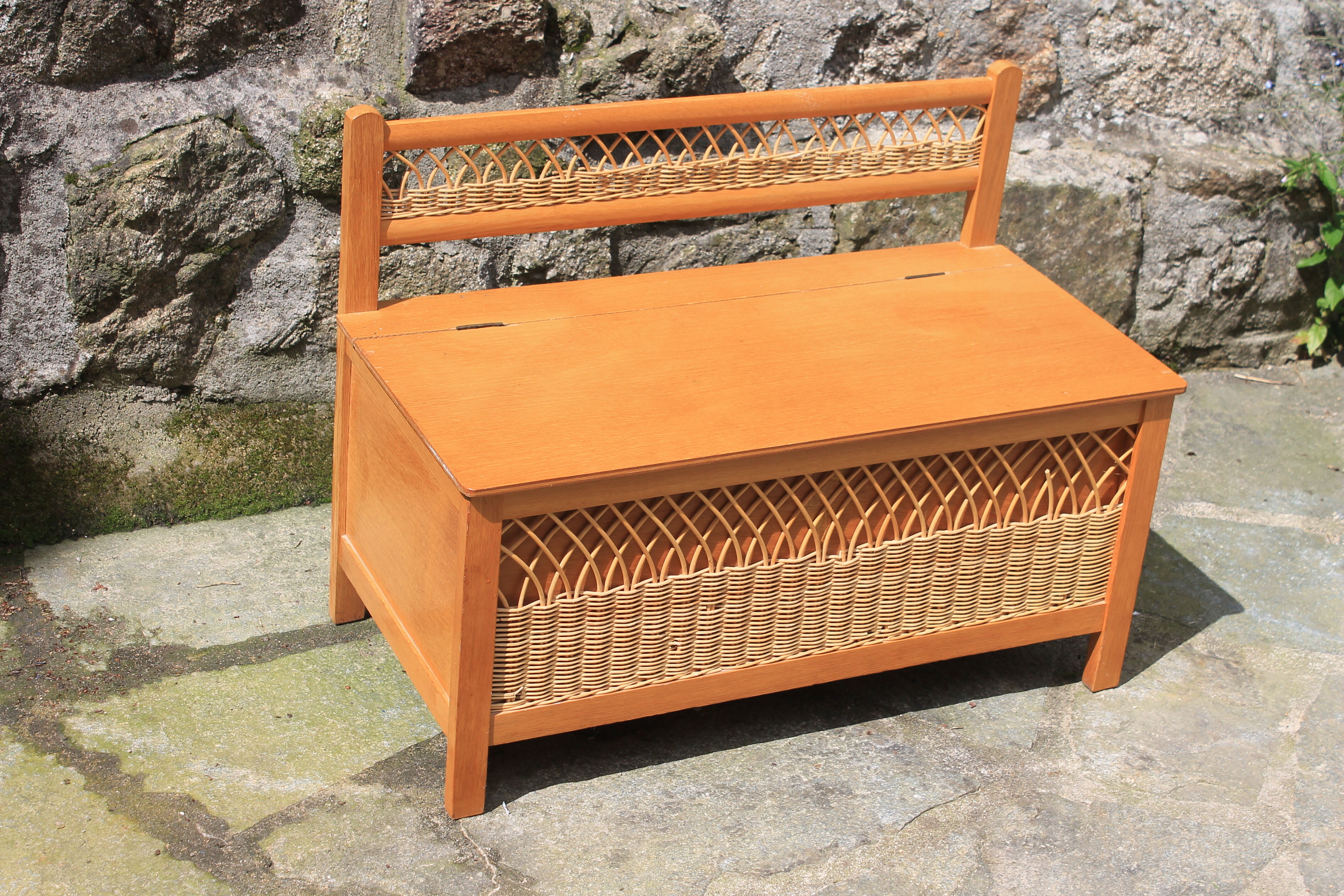 Rattan toy box