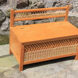Rattan toy box