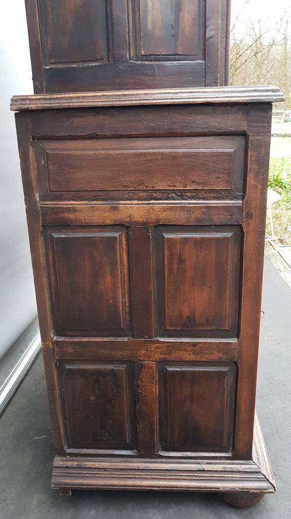 Louis XIII style two-piece recessed high wardrobe