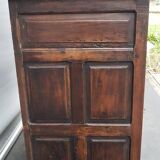 Armoire deux corps haut en retrait style Louis XIII