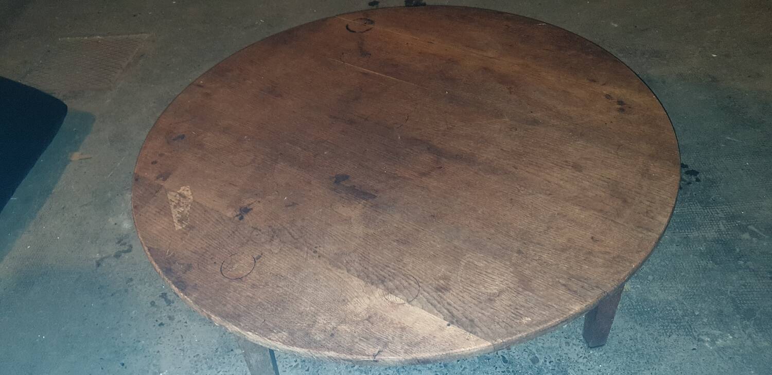 Solid oak coffee table