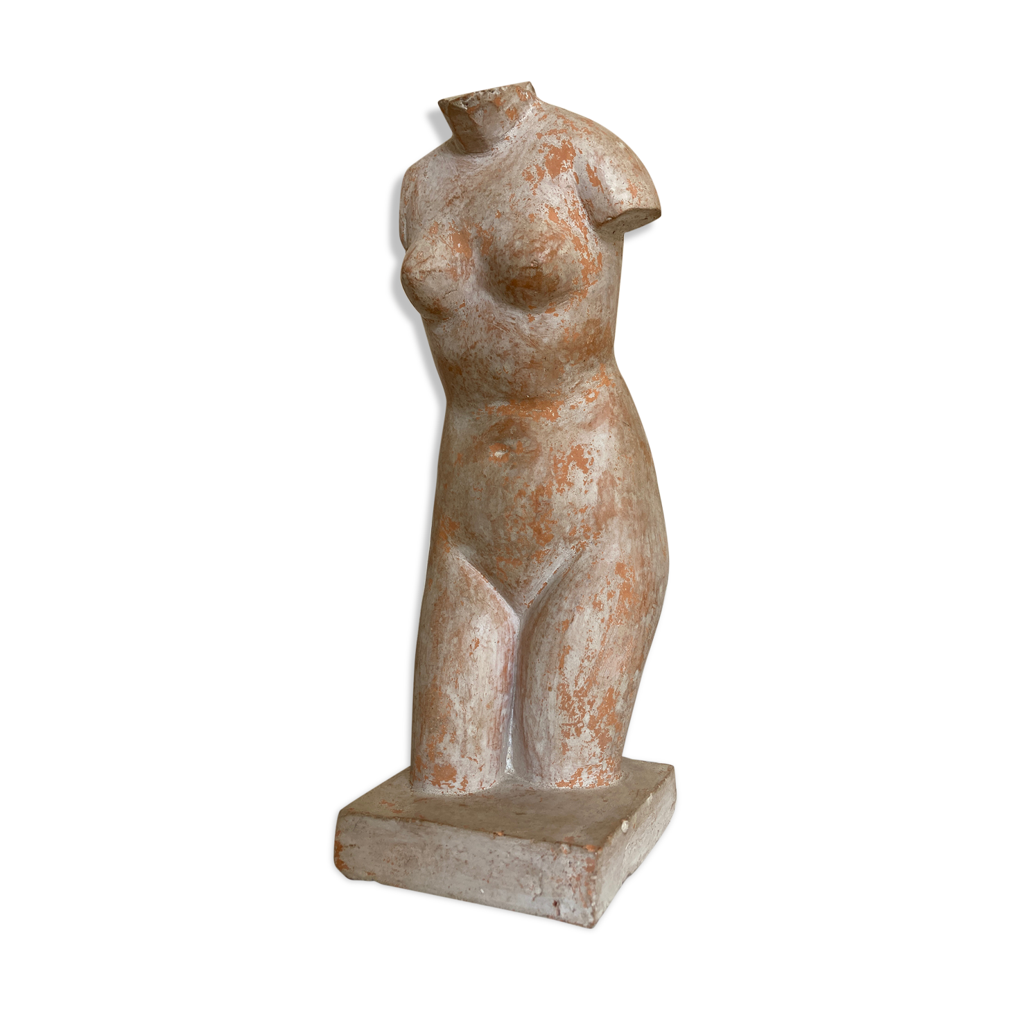 Bust of Aphrodite in the bath after Praxitèle in terracotta 1984