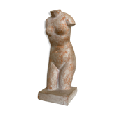 Buste d'Aphrodite au bain d'après Praxitèle en terre cuite 1984