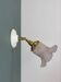 Vintage frosted glass tulip wall light