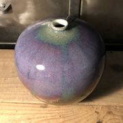 Vase en céramique émaillé signé Anne Marie Donaint Merlimont