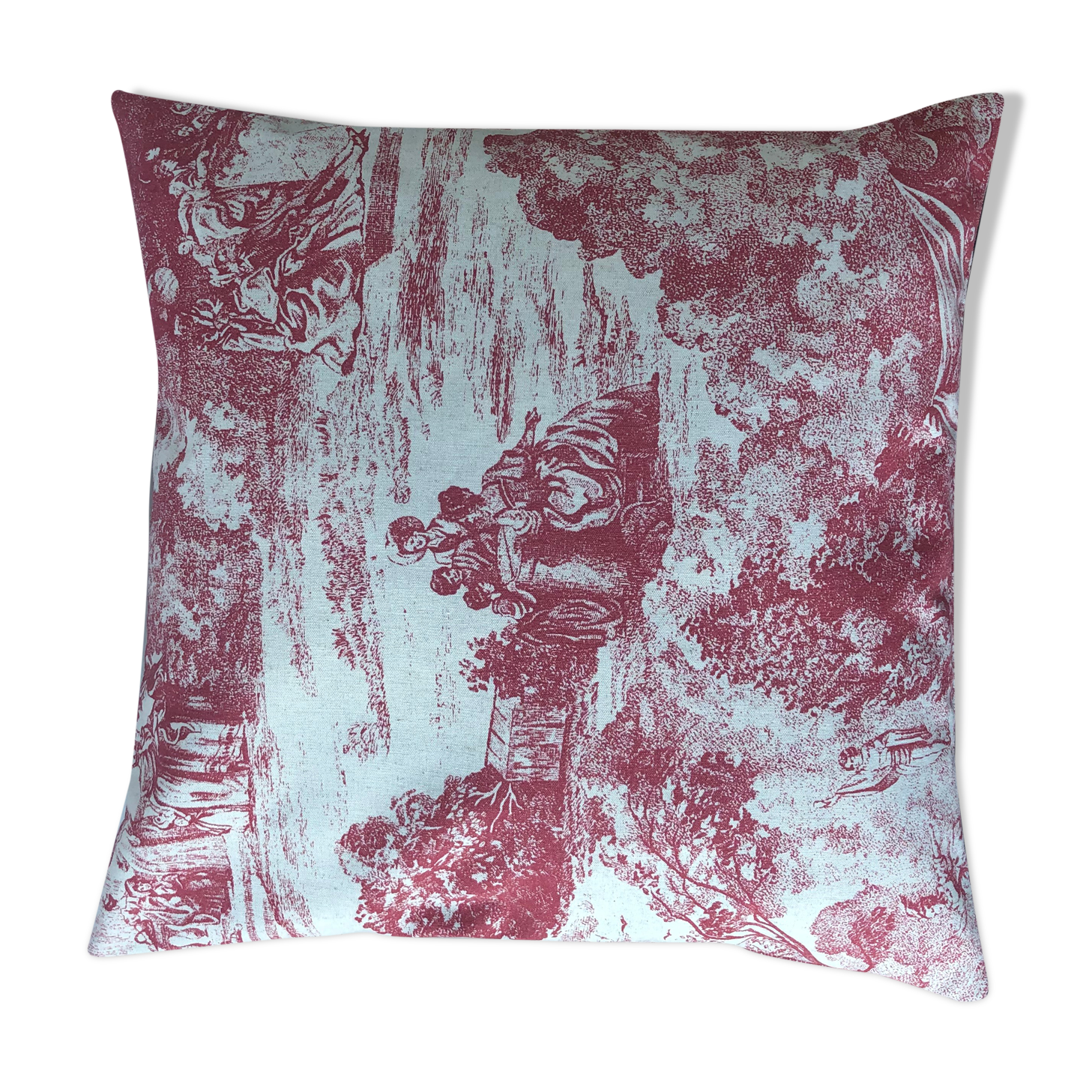 Jouy's canvas pattern cushion