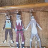 Set of 3 wooden puppets