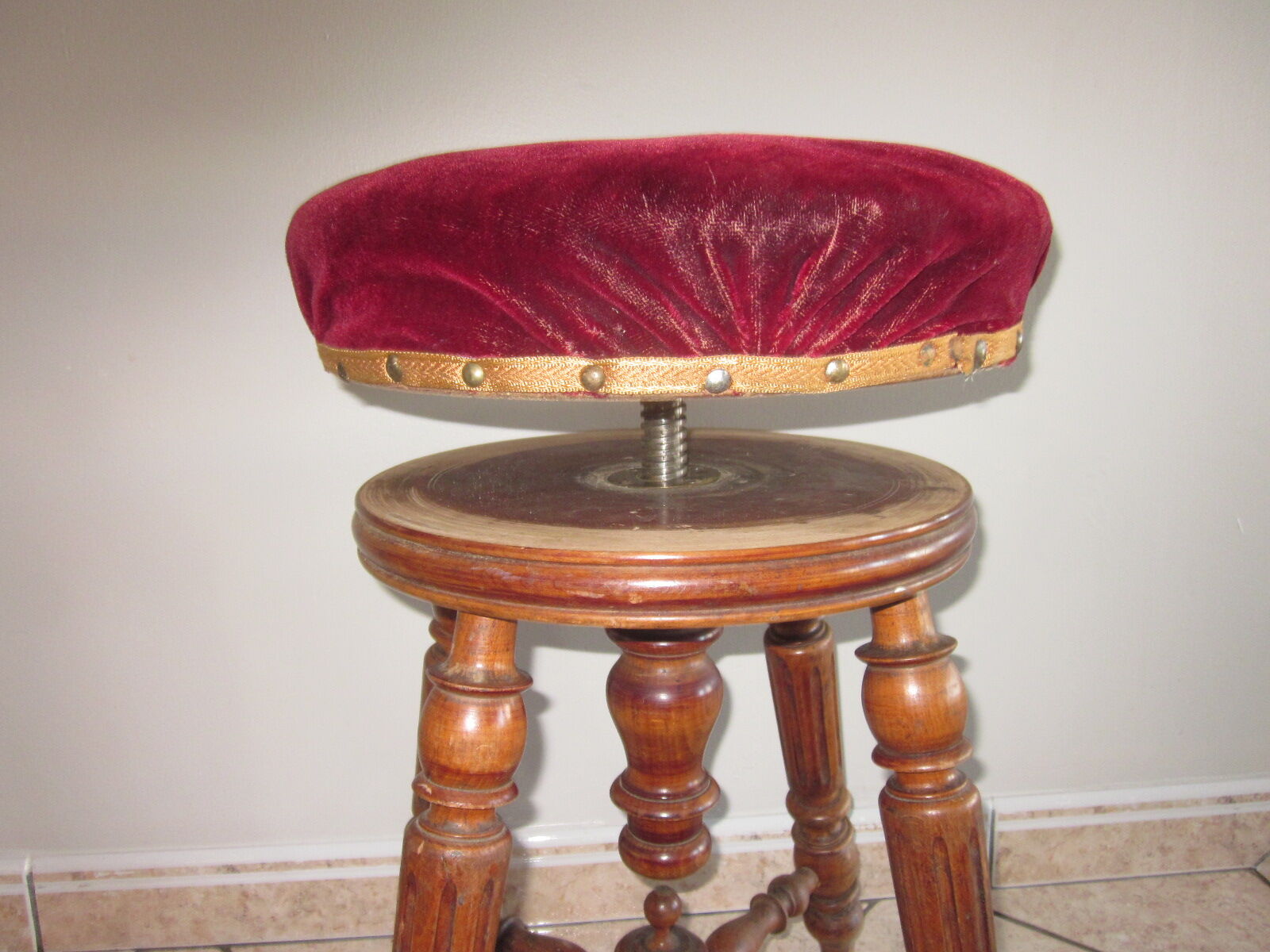 Old piano stool